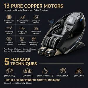 New Arrival Big Airbags Hand Acupressure <b>Pads</b> 4D Chair With Individual Leg Stretching Yj-803 1. 4D Control P - Product Image 4