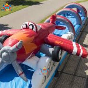 Grand toboggan aquatique gonflable WINWAYTOYS PVC 18m en forme d'avion pour usage commercial intérieur/extérieur - Product Image 3