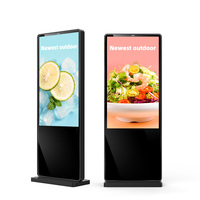 Écrans tactiles intérieurs LCD de 75 pouces, 43 pouces, 55 pouces, écrans publicitaires extérieurs, totem, kiosque, écran LED, affichage numérique, écrans et affichages
