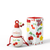 DILLER Creative Design Gourde Isotherme Bouteille 360ml Mignonne Fiole à Vide en Acier Inoxydable Tasse Thermos Portable avec Sangle