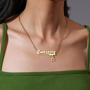 Collana con Lettera Personalizzata NEWNORTH in Acciaio Inossidabile, Ciondolo a Cuore Personalizzabile, Design Fai-da-Te, Collana con Nome in Inglese - Product Image 5