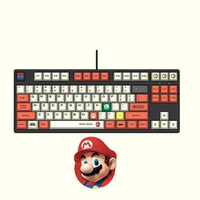 Ensemble de capuchons de clavier pbt de jeu, par sublimation, coloré, clavier mécanique avec fonction Mario