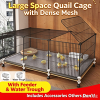 Cage d'élevage intérieure extra-large pour poussins, cailles et canetons, avec clôture à mailles fines