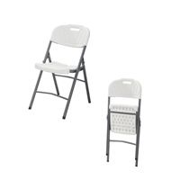 Chaise pliante en plastique robuste empilable pour événements, mariages, banquets, fêtes, terrasses extérieures