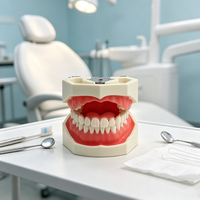 Modèle anatomique dentaire HZMIM Edu, modèle de dents standard avec dents amovibles à visser, démonstration de gencives souples pour la dentisterie