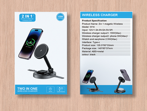 Support de téléphone XSR chargeur sans fil 3 en 1 pour Xiaomi Samsung iPhone 13 12 <span class=keywords><strong>11</strong></span> Pro Max montre 15W Station de charge rapide support de téléphone - Product Image 6