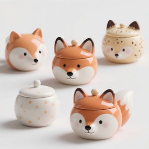 Taza <span class=keywords><strong>de</strong></span> Café Fox Personalizada - Cerámica Pintada a Mano en 3D con Logotipo, Artículos <span class=keywords><strong>de</strong></span> Bebida con Temática Natural y Recuerdo Promocional con <span class=keywords><strong>Licencia</strong></span> - Product Image 2