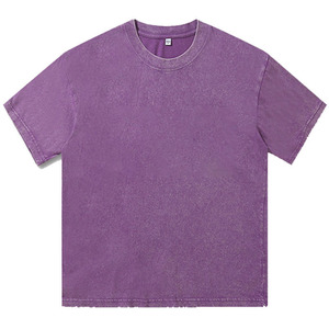 Camisetas de Hombre al por Mayor, Personalizadas con Logotipo, Estilo Vintage, Lavadas con Ácido, Tejidas, Ecológicas, Hip Hop, 230g, 100% Algodón, Talla Grande - Product Image 3