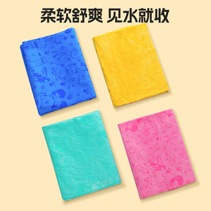 Pet-print faux suede towels, absorbent towels, <b>dog</b> bath towels, large size pet supplies wholesale. - Product Image 5