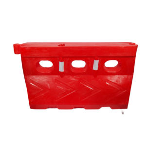 Barrera llena de agua de plástico de 1450mm, Material LLDPE, inyección de agua reflectante, obstáculo, choque, tráfico, barricada de seguridad vial - Product Image 1