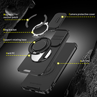Coque de téléphone antichoc robuste avec anneau support coulissant pour Infinix Hot 70 Pro, Hot 60 Pro Plus, 60i, 50, Note 60 Pro