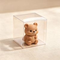 Boîte d'emballage carrée transparente en PVC personnalisable pour jouets de décompression avec logo imprimable pour supermarchés et épiceries