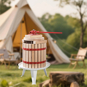 12L Exprimidor Exterior Madera Comercial Multicolor Profesional Durable Naranja Prensa de Mano - Product Image 1