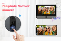 Visiophone intelligent 5000 mAh avec audio bidirectionnel, vision nocturne IR, détection de mouvement PIR pour la sécurité domestique