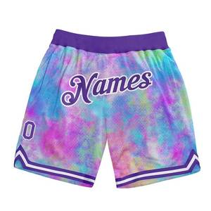 Großhandel Maßgeschneiderte Digital-Print Unisex Sommer Übergrößen Gym Basketball Shorts Mesh-Stoff Atmungsaktiv Antibakteriell Schnelltrocknend - Product Image 3
