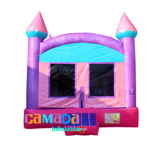 Château sautant gonflable commercial extérieur Maison de rebond pour enfants Maison de rebond gonflable rose 13x13 Châteaux gonflables à vendre - Product Image 4