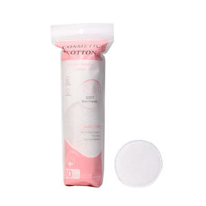 Discos de algodón redondos LMLTOP, 80 unidades, tres capas, suaves y amigables con la piel, para desmaquillar, cuidado facial y limpieza. - Product Image 1