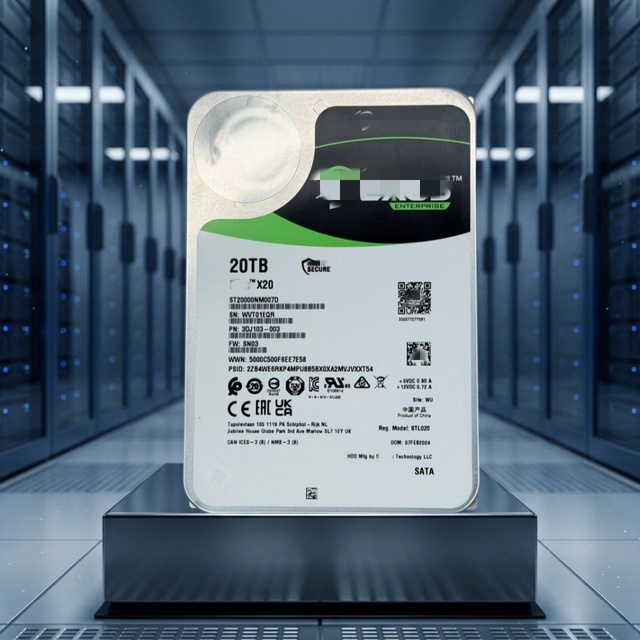 New ST20000NM007D X20 20TB 7.2K SATA 6Gb/s 256MB 3.5in Metal Internal Hard Disk Drive Enterprise HDD for Server