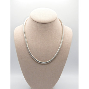 Splendida, pesante e larga. 925 collana a catena di serpenti in argento Sterling - Product Image 1