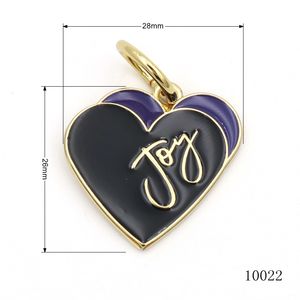 Bolsa pequeña Accesorios de hardware Etiqueta Charm Tag Círculo Redondo Etiquetas de cuello de metal Etiquetas de metal grabadas personalizadas con esmalte - Product Image 2