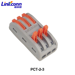 Quick connect terminal block Brass conductor <b>wire</b> connector Painless lever plug-in Electrical conductor connector APCT-2-2 - Product Image 2