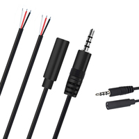 Fabricant de câbles audio, câble audio robuste, connecteur 3,5 mm mâle vers femelle avec emballage personnalisable