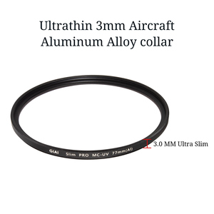 Filtro de Protección UV para Cámara con Marco de Aleación de Aluminio Ultra Delgado GiAi, Cristal Óptico HD de 49-105 mm, Revestimiento Nano de <span class=keywords><strong>18</strong></span> Capas - Product Image 6