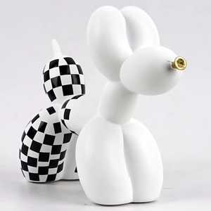 Transfronterizo nuevo negro blanco cuadrado blanqueador perro resina adornos creativo Art <span class=keywords><strong>Deco</strong></span> hogar suave sala de estar decoraciones aniversario - Product Image 2