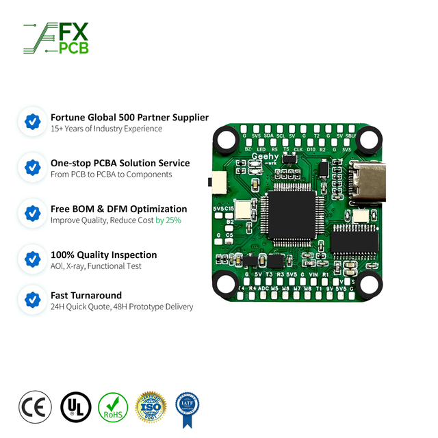 Custom Drone Flight Controller PCBA 250mm 300mm Quadcopter FPV Racing Drone Flight Control Motherboard PCBA Service