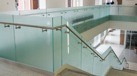 Tuyau réglable en acier inoxydable 304 316, garde-corps en verre, balustrade intérieure et extérieure ronde, support de support