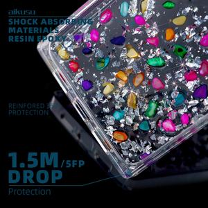 Funda de Resina Epoxi Aikusu para Google Pixel 8 7a 6a, Funda de Teléfono de TPU y PC Dorada para Google Pixel 8 Pro, Funda Protectora Antigolpes - Product Image 3