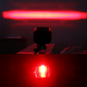 Luz de advertencia LED de aluminio IP65 para montaje en pared, sin reflejos, luz continua, alimentación externa, luz de seguridad para el tráfico - Product Image 4