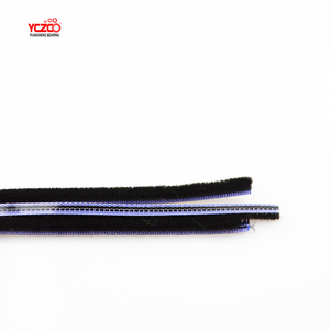 YCZCO W-5X5 Bendable Bi-Color Wool Brush Strip Sound Insulation Weather <strong>Seal</strong> for <strong>UPVC</strong> Sliding Sash <strong>Door</strong> - Product Image 6