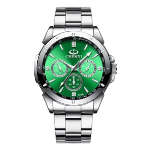 Montre Chronographe de Couple en Acier Inoxydable avec Diamants, Lumineuse et Étanche, Style Décontracté et Habillé, Mouvement Quartz – Vente en Gros pour Professionnels de la Mode - Product Image 1
