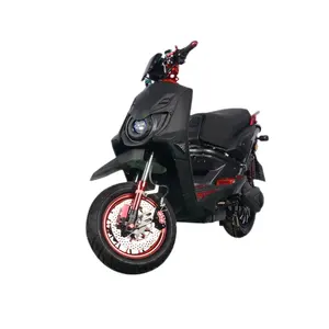摩托电动成人碳最大摩托车黑色蓝光赛车红色定制电动摩托车踏板车