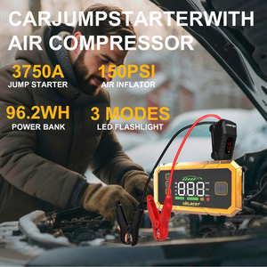 Démarreur de voiture <span class=keywords><strong>26000mAh</strong></span> avec batterie externe QC3.0 18W et double port USB à charge rapide pour moteurs essence 10L et diesel 10L 12V - Product Image 4