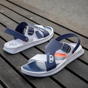 38-44 Black Blue Summer 2022 new arrival men's Two-wear beach shoes casual non-slip outdoor sandals 8813