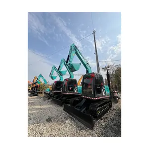 Excavadoras usadas al por mayor en todo el mundo mini máquina excavadora Kobelco sk75 usada Japón Kobelco 7 toneladas excavadora Precio de segunda mano