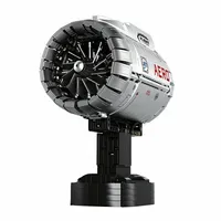 Reobrix 33019 2025 Modelo de Motor Turbofan de Aviación, Juguetes MOC, Kits de Ladrillos de Rompecabezas para Niños, Regalo de Navidad, Conjuntos de Bloques de Construcción