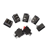 Interrupteur d'alimentation plat ultra-mince OEM de marque Spot Wholesale, petit, à deux pattes, noir et rouge, pour instrument, en provenance de Chine