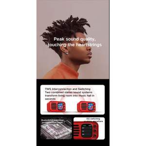 TBFIT 2025 Smart Display Blue Tooth Speaker Lyric Clock Reloj despertador Pantalla TWS Radio FM Encuentra tu teléfono Reproductor recargable - Product Image 5