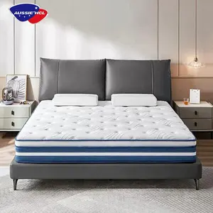 sleep well water cooled high quality bed sleeping mattress pad spring mattress king size foam spring natural latex mattress