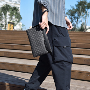 Bolso de Mano Ejecutivo para Hombre, de Alta Calidad, con Ranuras para Tarjetas, Ligero, con Correa de Muñeca Extraíble de PU Impermeable - Product Image 5