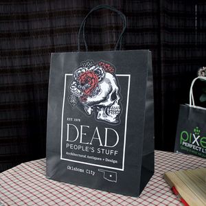 Bolsas de Papel con su Propio Logotipo, Bolsas de Papel Kraft Recicladas Ecológicas Impresas con Logotipo Personalizado, Bolsas de Papel de Calidad para Empaque - Product Image 1