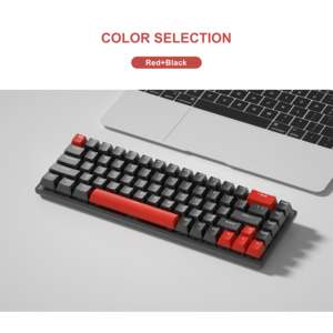 Hotswap RGB Bàn phím cơ khí 3 chế độ kết nối đầy đủ phím chống bóng mờ hai màu Keycaps 68 phím Sản phẩm mới - Product Image 5