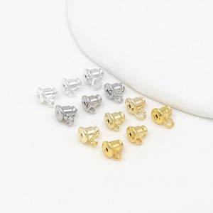 Tapones para pendientes en forma de bala chapados en cobre para pendientes A47, accesorios de joyería - Product Image 2