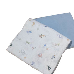 100% mousseline de coton imprimée tissée de qualité supérieure 400TC Kit de quatre pièces de mariage moderne toute saison écologique draps plats - Product Image 2