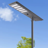 Lampadaire solaire LED étanche IP65 300W-600W en alliage d'aluminium pour autoroute, panneau solaire mono-Si DC 6V, télécommande, 50000 heures