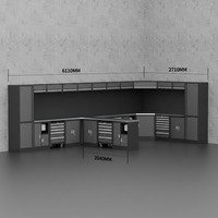 Coffre à outils industriel OEM personnalisé, système de rangement modulaire à tiroirs, établi mobile, construction en acier laminé à froid, capacité de charge de 500 kg