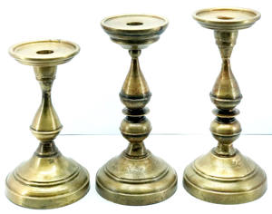 Hand Gripโลหะทองเหลืองโบราณเสร็จสิ้นเทียนใหม่ออกแบบตารางTop Home Decorคริสต์มาสตกแต่งเทียน - Product Image 3